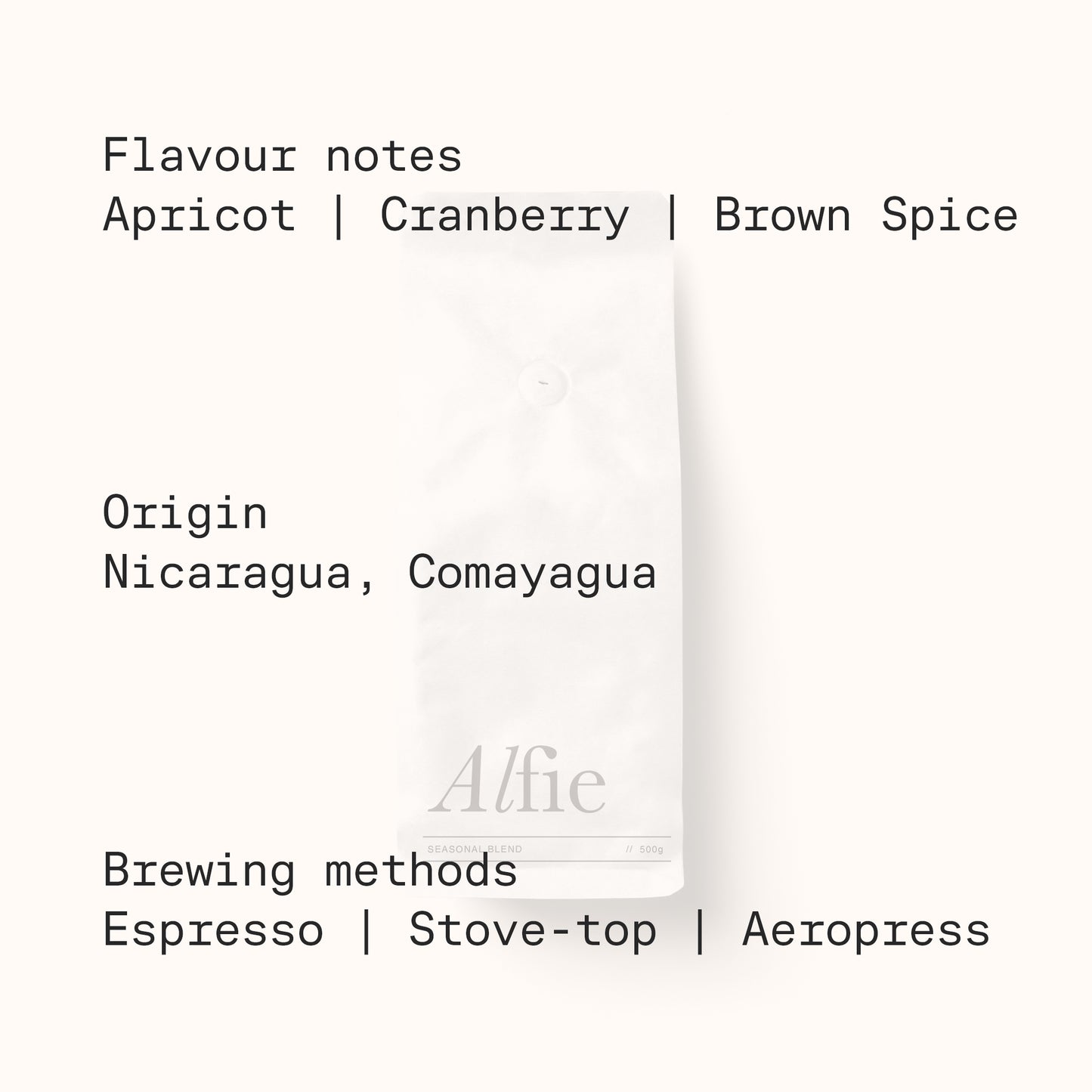 Alfie Seasonal Blend
