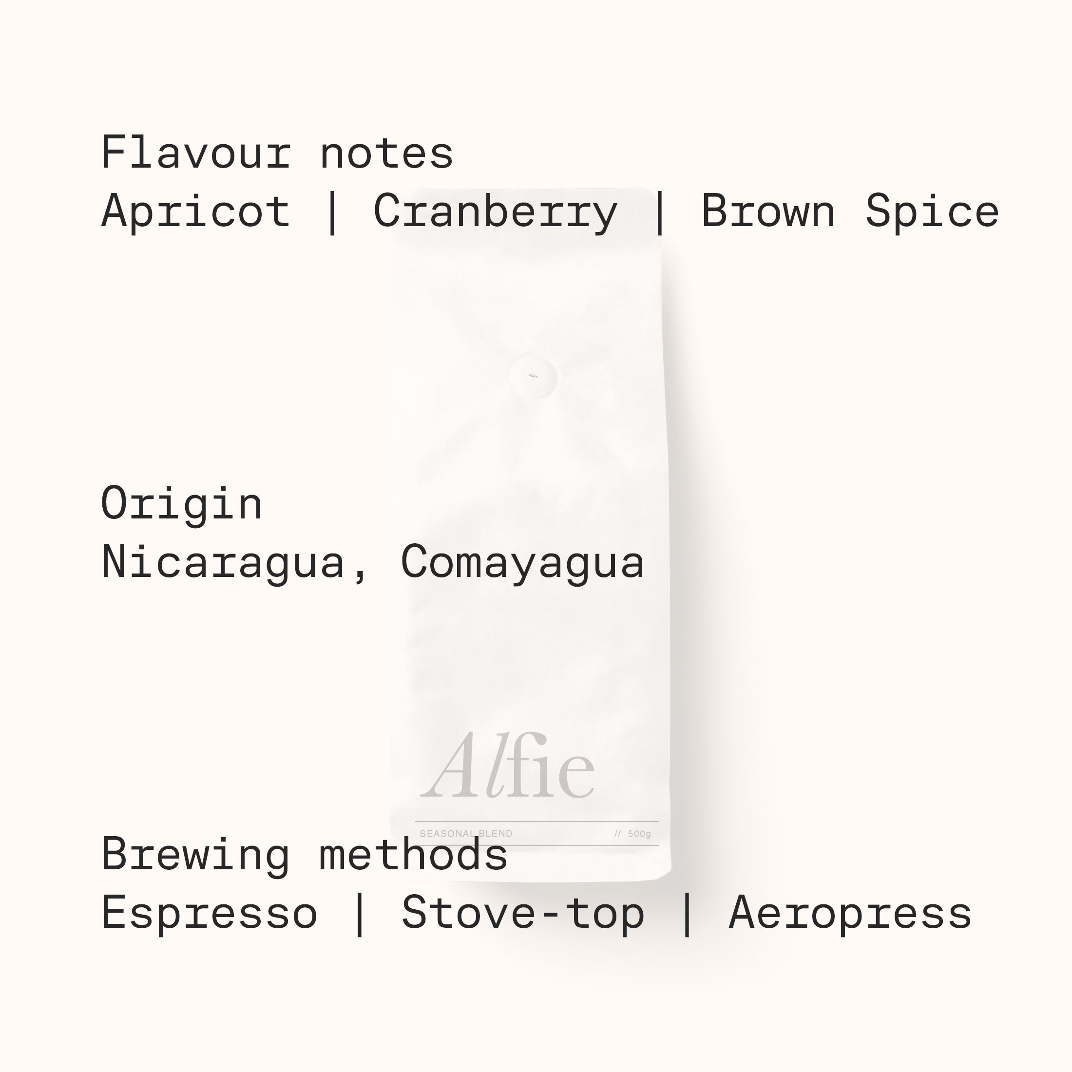 Alfie Seasonal Blend